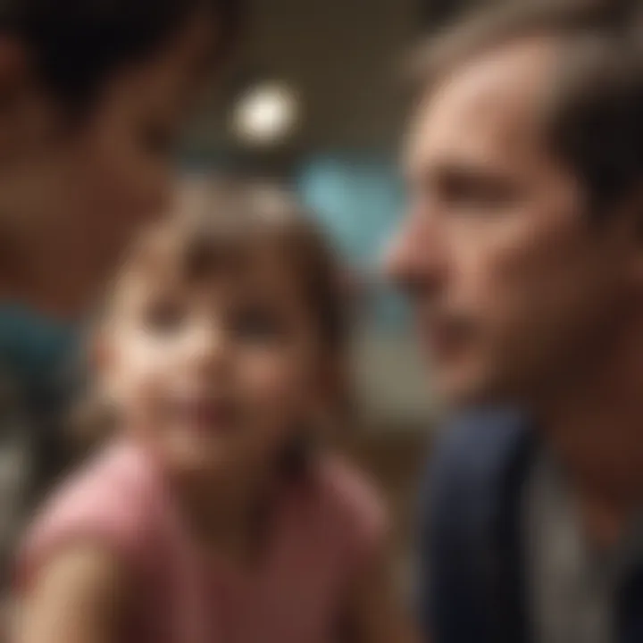 Genetic counseling session for families affected by DMD