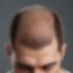 Diagram illustrating the biological mechanisms behind hair loss