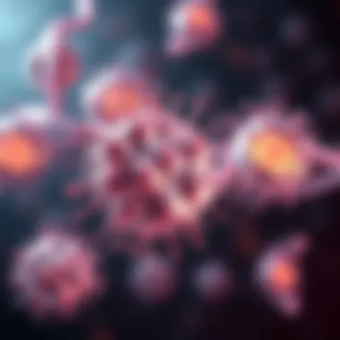 Diagram showing the structure of pancreatic cancer cells