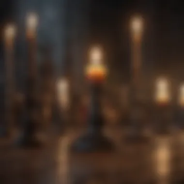 Rituals Through the Ages A historical depiction of a ritual involving symbols and candles.