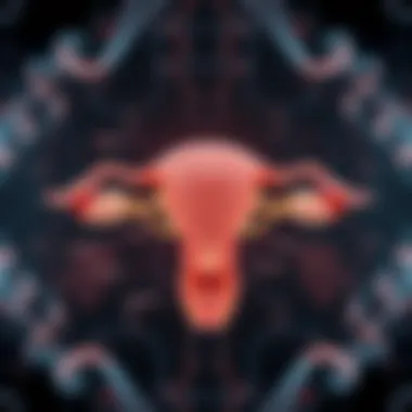 Biological Mechanisms of Ovarian Function A detailed diagram illustrating the biological mechanisms of ovarian function.