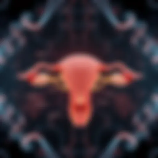 Biological Mechanisms of Ovarian Function A detailed diagram illustrating the biological mechanisms of ovarian function.