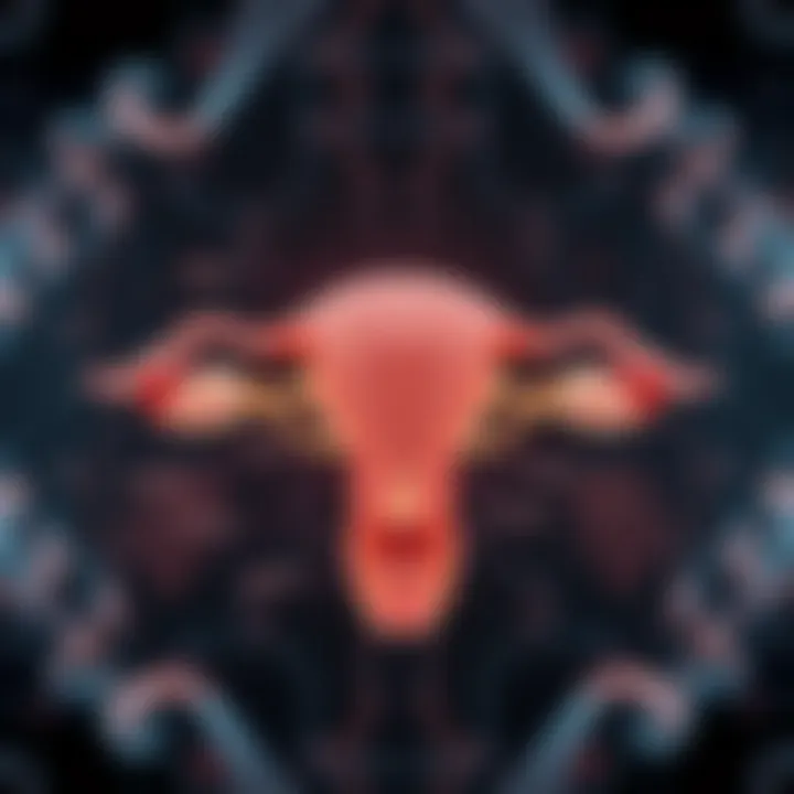 Biological Mechanisms of Ovarian Function A detailed diagram illustrating the biological mechanisms of ovarian function.