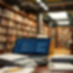 A digital library interface showcasing research papers