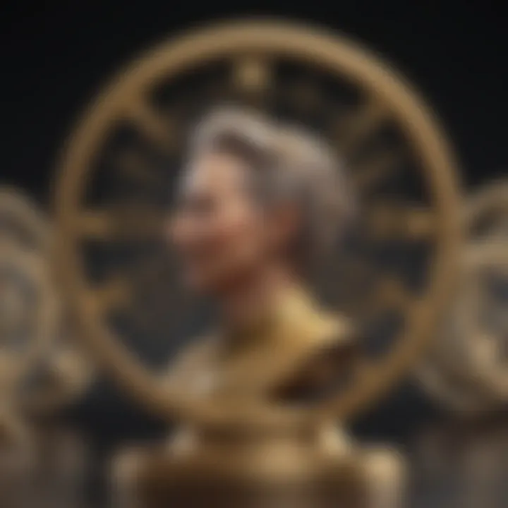 Illustration of Curie's Nobel Prize awards
