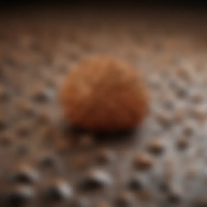 Atomic force microscopy image displaying surface characteristics of nanoparticles