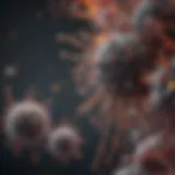 Electron microscopy showcasing nanoparticle structures