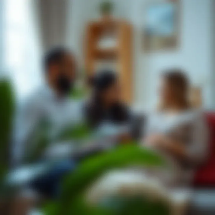 Emotional Care in Prenatal Counselling A serene setting depicting mental health support for expecting parents, fostering emotional well-being.