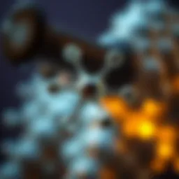 The molecular structure of nitric oxide showcasing its unique properties