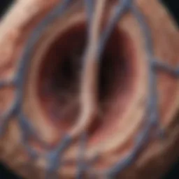 Illustration depicting the anatomy of the portal vein