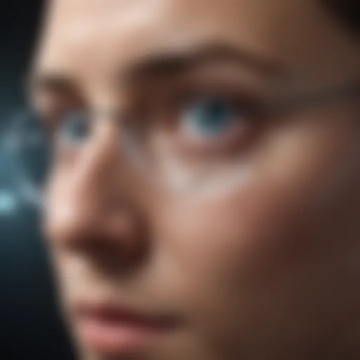 Visual showing innovative treatments for myopia