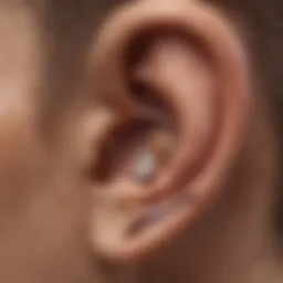 Illustration depicting the anatomy of the ear and the auditory pathway