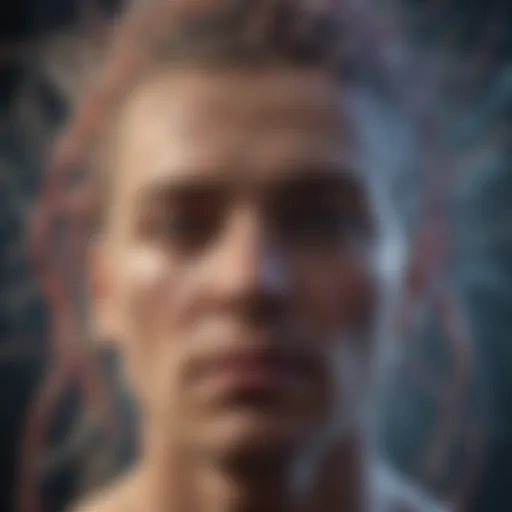 Visual representation of neural pathways affected by epilepsy