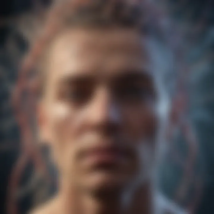 Visual representation of neural pathways affected by epilepsy
