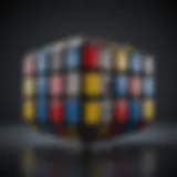 A vintage Rubik's Cube showcasing its iconic design