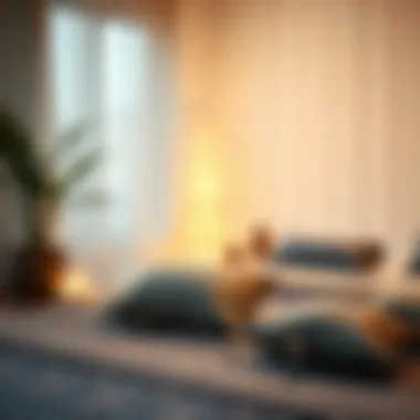 Therapeutic environment enhanced by scent sacks, promoting relaxation and wellness