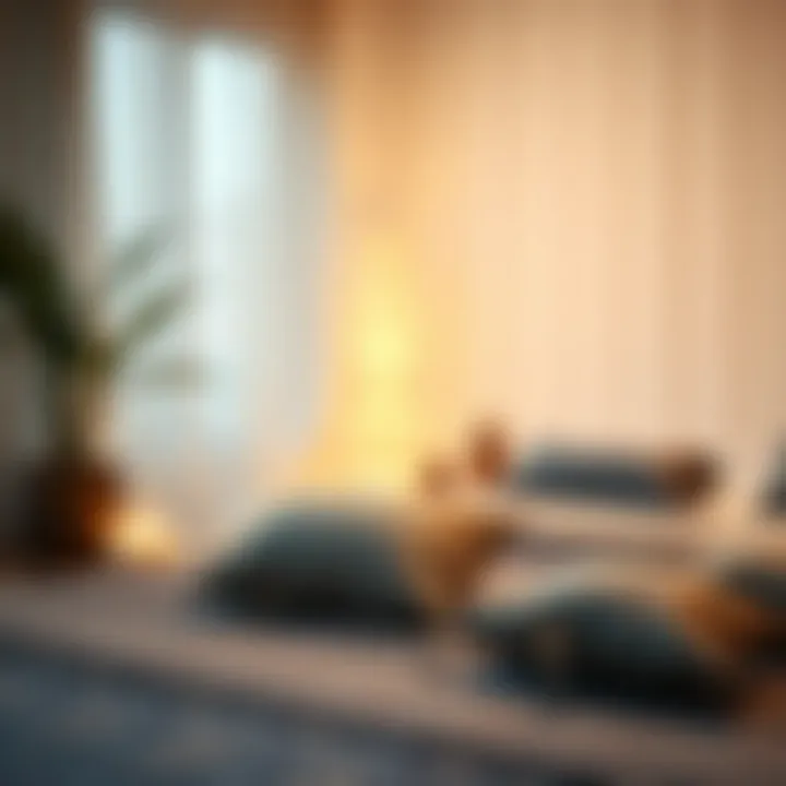 Therapeutic environment enhanced by scent sacks, promoting relaxation and wellness