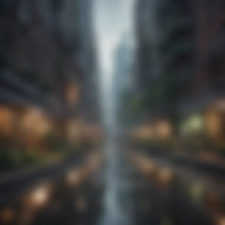 Visual representation of sustainable practices in urban settings