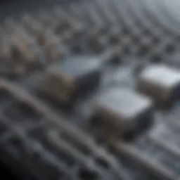 Detailed view of soft touch double platinum electrodes showcasing their intricate design.
