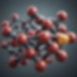 Illustration of steroid molecular structure