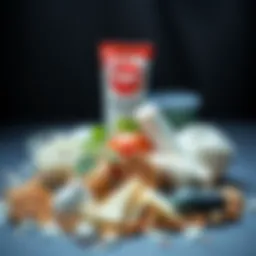 An array of natural ingredients commonly found in non-fluoride toothpaste, showcasing their benefits for oral health