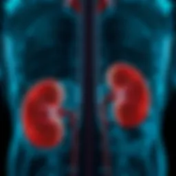 Diagram illustrating iron metabolism and its effects on kidney function