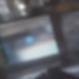 Close-up of a computer screen displaying code