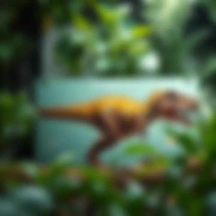 A chart displaying the evolutionary adaptations of Tyrannosaurus rex related to its size and environment.