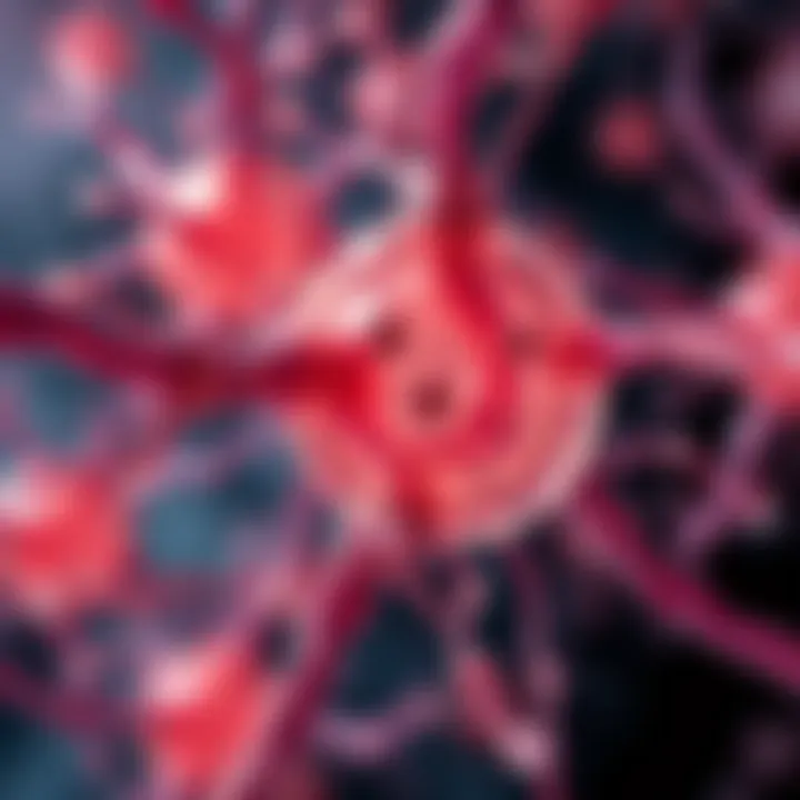 Visual representation of smooth cell dysfunction and associated health challenges