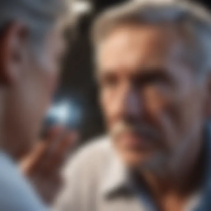 Healthcare professional discussing treatment options