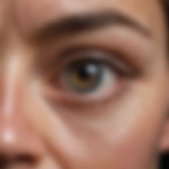 Visual representation of preventive measures for eye health in smokers