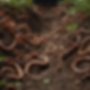 Soil Health and Biodiversity An illustration of a healthy soil ecosystem with earthworms and microorganisms