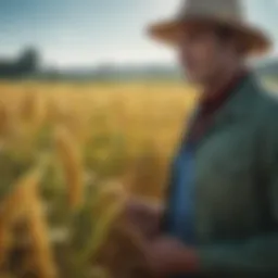 A vibrant field showcasing diverse genetically modified crops