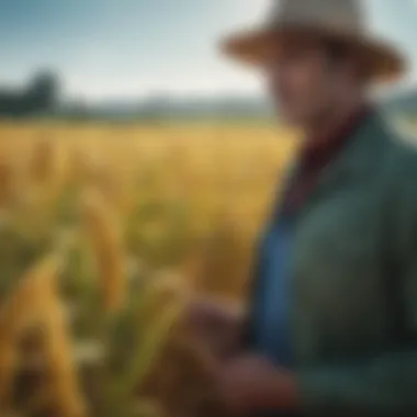 Diversity in Genetically Modified Agriculture A vibrant field showcasing diverse genetically modified crops
