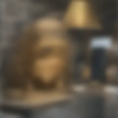 Ancient Egyptian Aesthetics in Interior Spaces Ancient Egyptian interior showcasing lavish decor and hieroglyphs