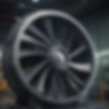 A close-up of a turbine within a hydro power plant symbolizing innovation in energy technology.