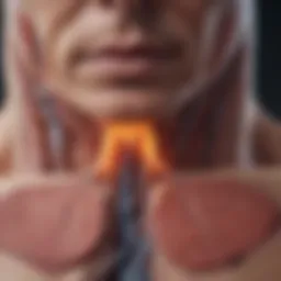 Diagram illustrating the connection between kidney health and thyroid function