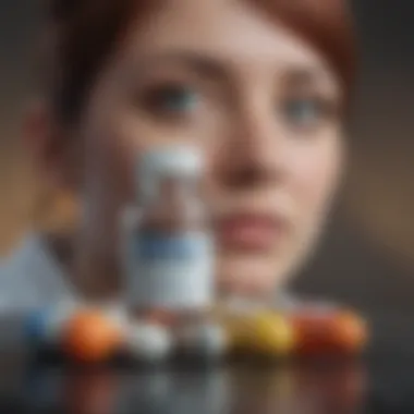 Visual representation of potential side effects associated with antidepressant use
