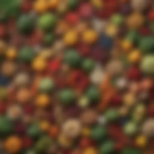 A vibrant assortment of plant-based foods highlighting the diversity of the planetary diet.