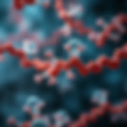 Protein Structures and Pain Signaling Detailed illustration of protein structures involved in pain signaling.