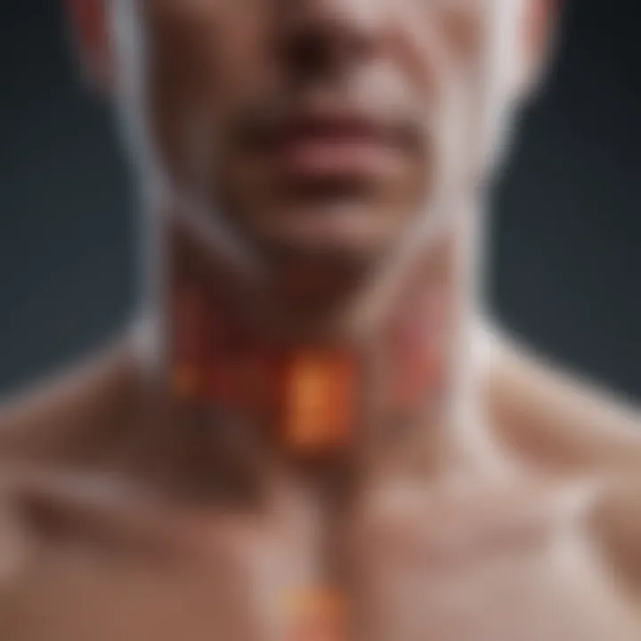 Visual representation of diagnostic approaches for thyroid-related temperature disorders