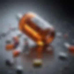 Illustration depicting the biochemical interaction of naloxone