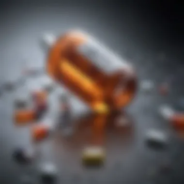 Biochemical Interaction of Naloxone Illustration depicting the biochemical interaction of naloxone