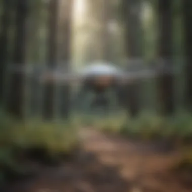 UAV in Environmental Conservation Environmental monitoring using UAV technology over a forested area