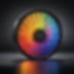 Color wheel illustrating the spectrum of lightening effects.