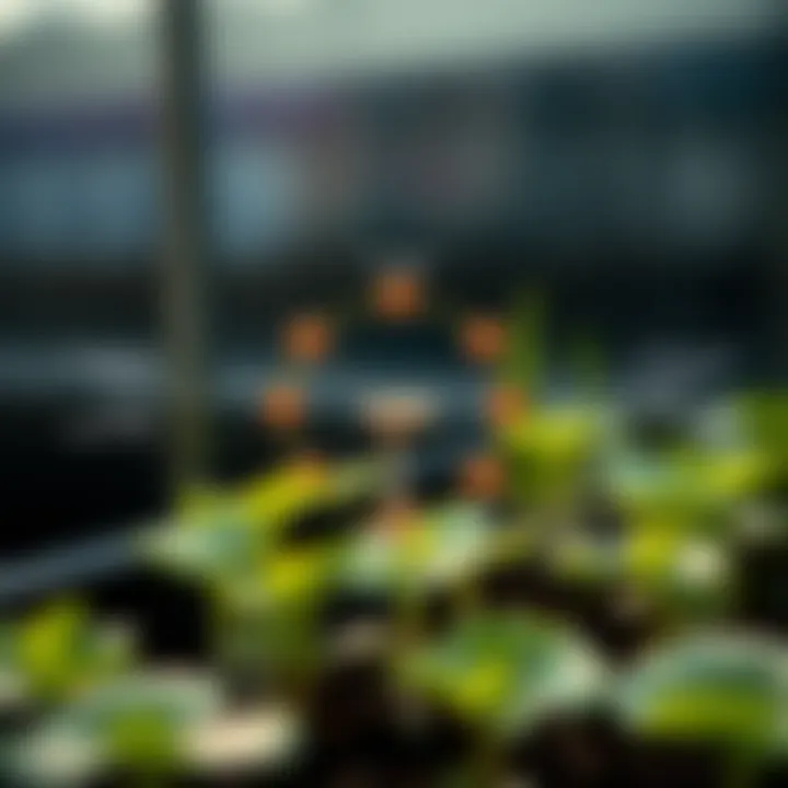 Mechanisms of Trichoderma in Plant Health Diagram showing the mechanisms of action of Trichoderma in enhancing plant health