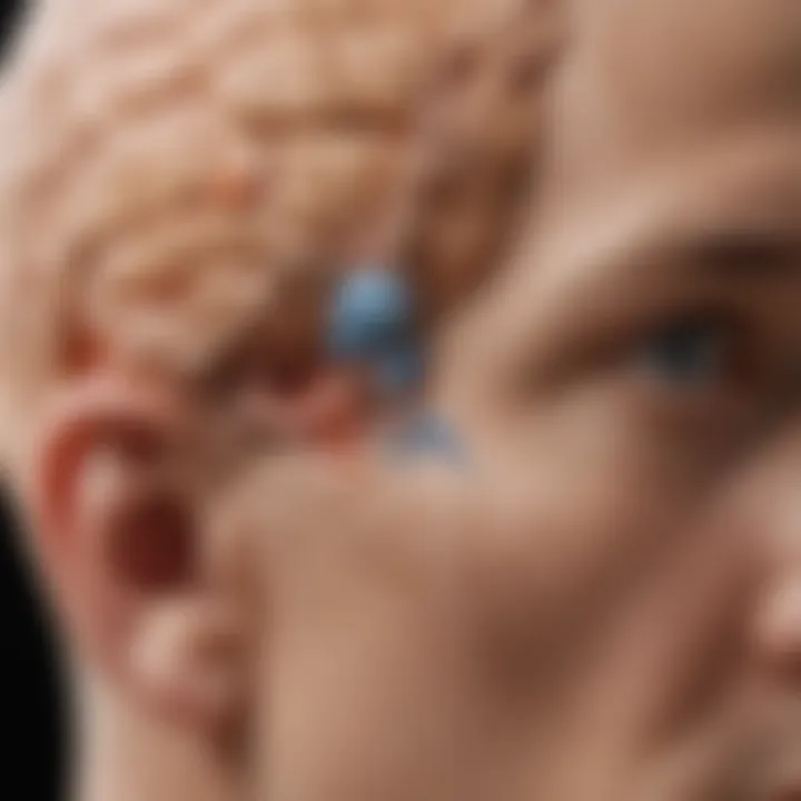 Illustration of the occipital lobe highlighting its role in visual processing
