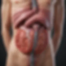 Illustration depicting pre-renal causes of acute renal failure