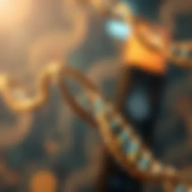 DNA Strands and Genetic Testing Illustration of DNA strands representing genetic testing
