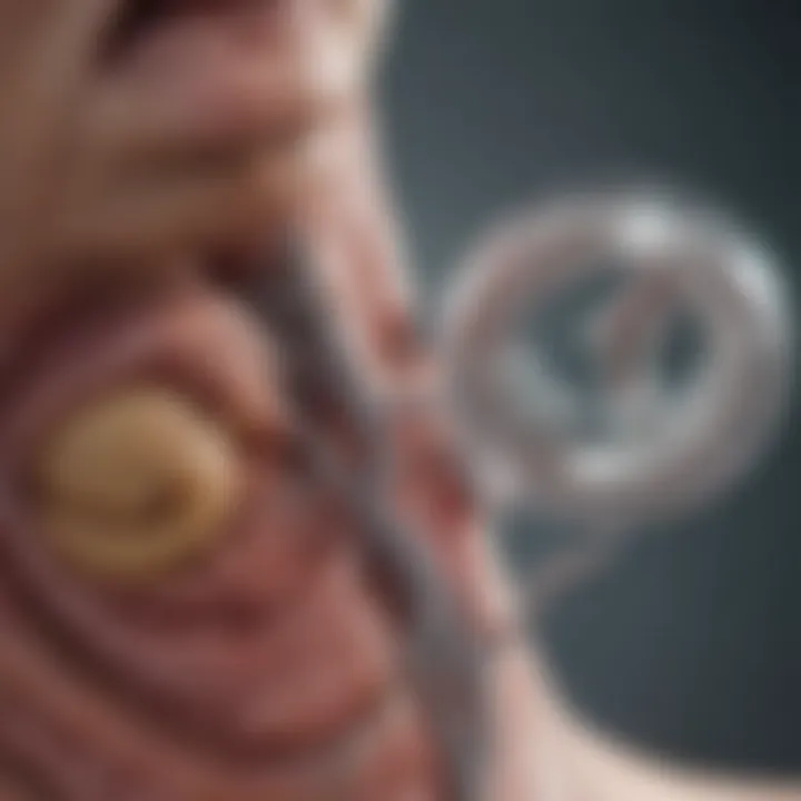 Illustration of various treatment options for bile duct cancer
